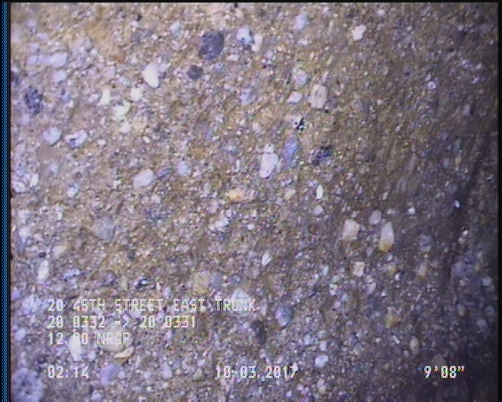 Surface Aggregate Projecting, from 09 to 03 o'clock, within 8 inches of joint: YES, Start