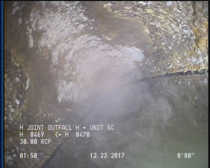 Survey Abandoned - VIEW OF UPLEG OF D/S SIPHON.