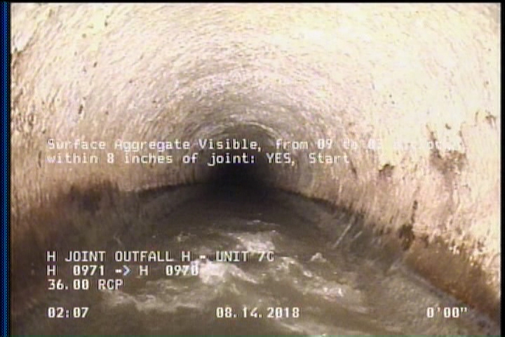 Surface Aggregate Visible, from 09 to 03 o'clock, within 8 inches of joint: YES, Start