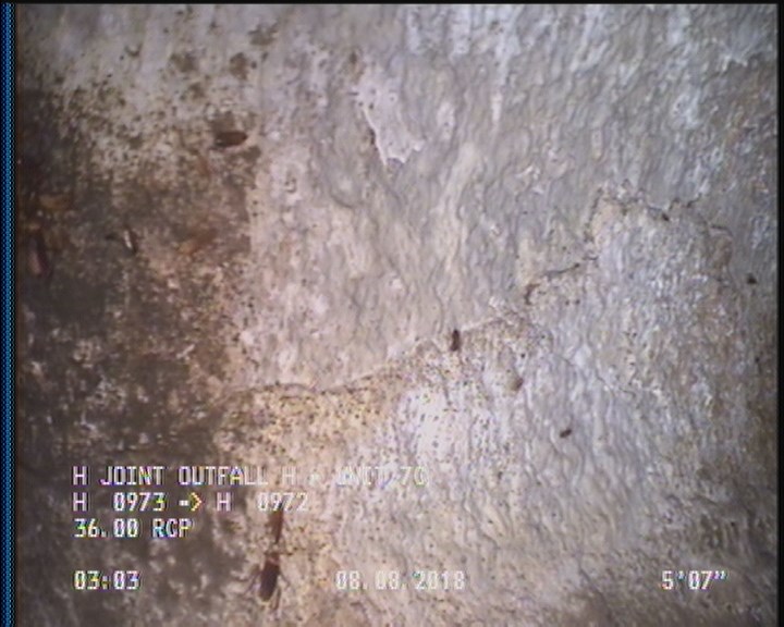 Surface Spalling, from 09 to 03 o'clock, within 8 inches of joint: YES, Start