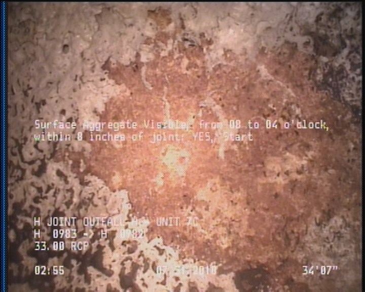 Surface Aggregate Visible, from 08 to 04 o'clock, within 8 inches of joint: YES, Start