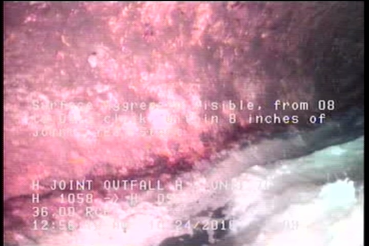 Surface Aggregate Visible, from 08 to 04 o'clock, within 8 inches of joint: YES, Start