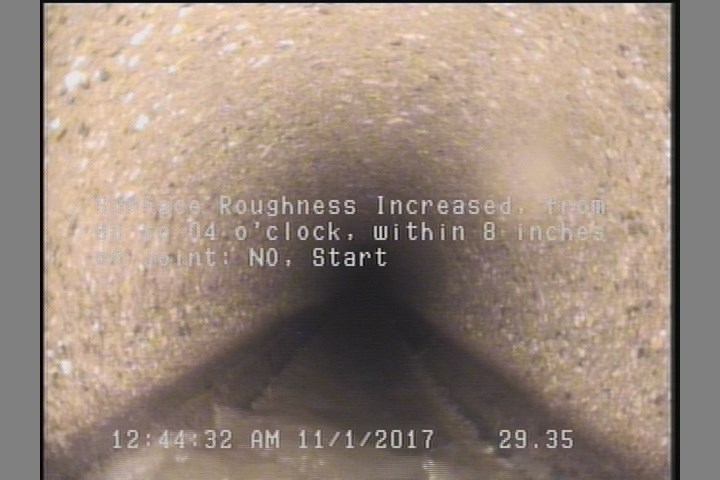 Surface Roughness Increased, from 08 to 04 o'clock, within 8 inches of joint: NO, Start