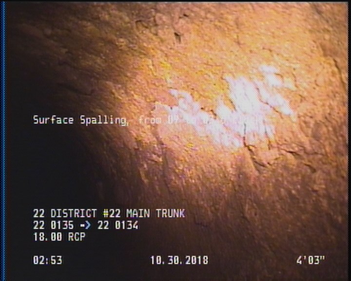 Surface Spalling, from 09 to 03 o'clock, within 8 inches of joint: YES, Start