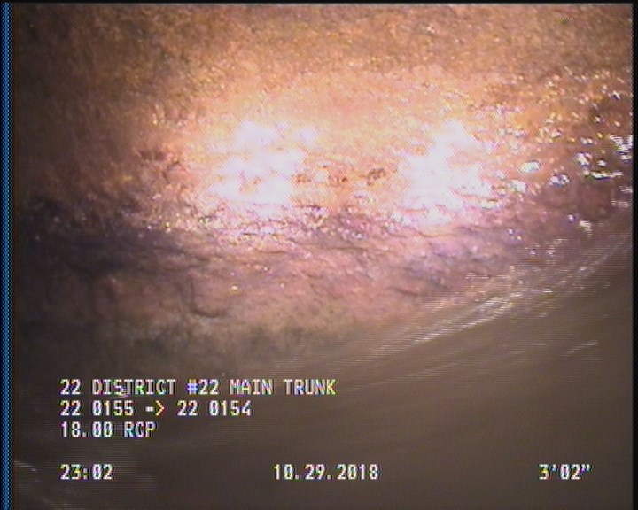 Deposits Attached Grease, 5 %of cross sectional area, from 03 to 09 o'clock, , within 8 inches of joint: YES, Start