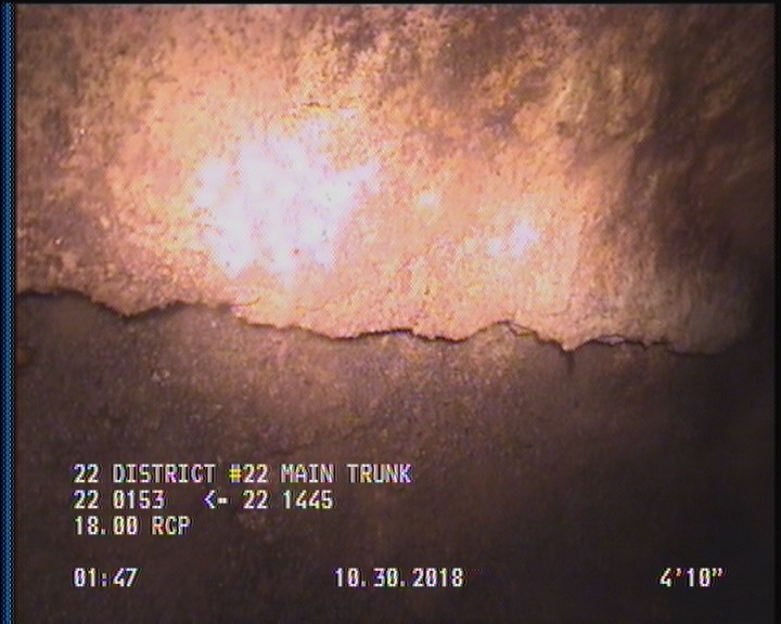 Surface Spalling, from 08 to 04 o'clock, within 8 inches of joint: YES, Start