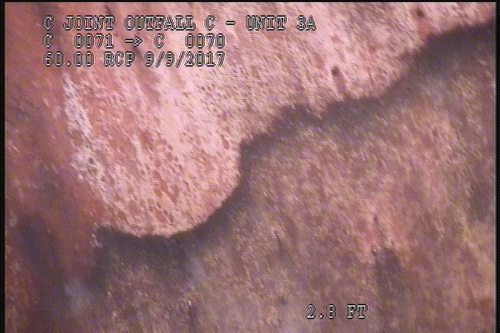Lining Failure Other, from 01 to 03 o'clock, within 8 inches of joint: NO - PEELING