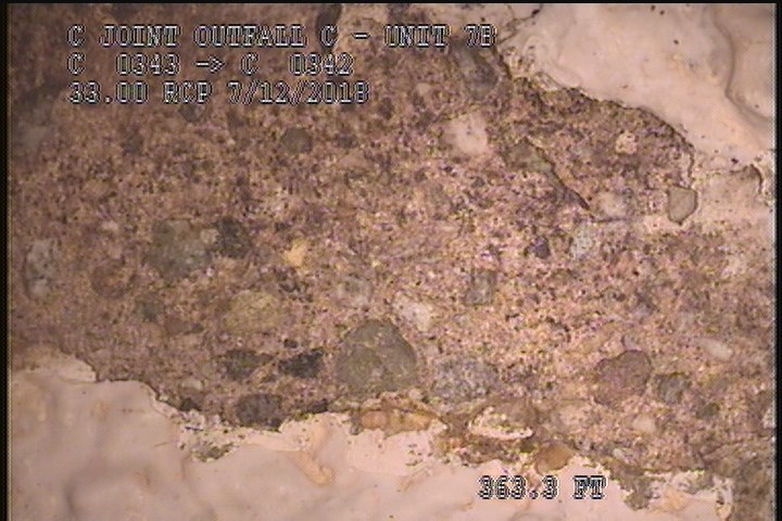 Surface Aggregate Visible, from 12 to 01 o'clock, within 8 inches of joint: NO - SEVERE AGG