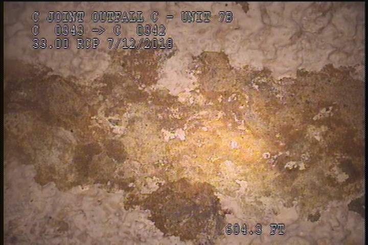 Surface Spalling, from 08 to 04 o'clock, within 8 inches of joint: NO - BLISTERING PEELING CONCRETE