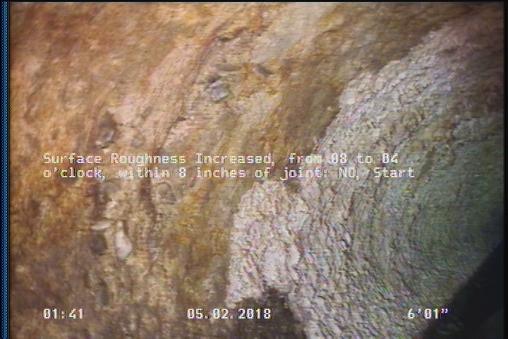 Surface Roughness Increased, from 08 to 04 o'clock, within 8 inches of joint: NO, Start