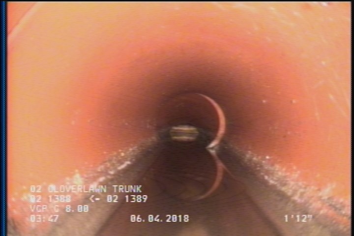 Deposits Attached Grease, 5 %of cross sectional area, from 04 to 08 o'clock, , within 8 inches of joint: YES