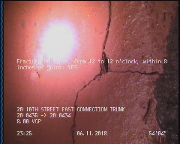 Fracture Multiple, from 12 to 12 o'clock, within 8 inches of joint: YES