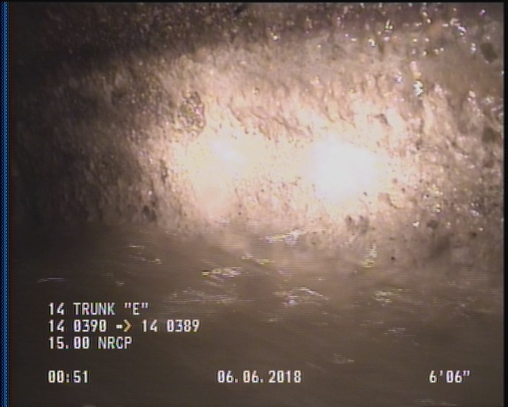 Deposits Attached Grease, 5 %of cross sectional area, from 03 to 09 o'clock, , within 8 inches of joint: YES, Start