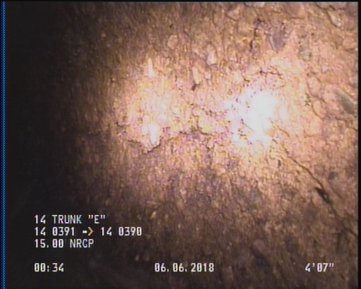 Surface Spalling, from 10 to 02 o'clock, within 8 inches of joint: YES, Start