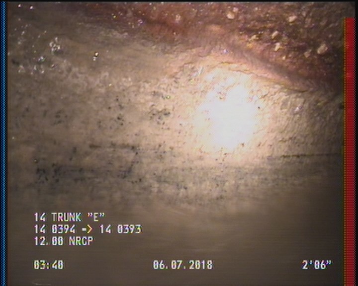 Deposits Attached Grease, 5 %of cross sectional area, from 03 to 09 o'clock, , within 8 inches of joint: YES, Start