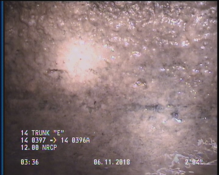 Deposits Attached Grease, 5 %of cross sectional area, from 03 to 09 o'clock, , within 8 inches of joint: YES, Start