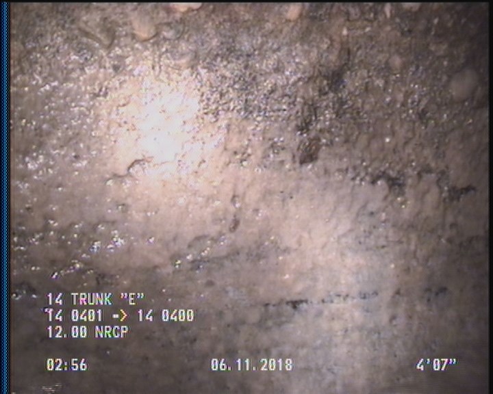 Deposits Attached Grease, 5 %of cross sectional area, from 03 to 09 o'clock, , within 8 inches of joint: YES, Start