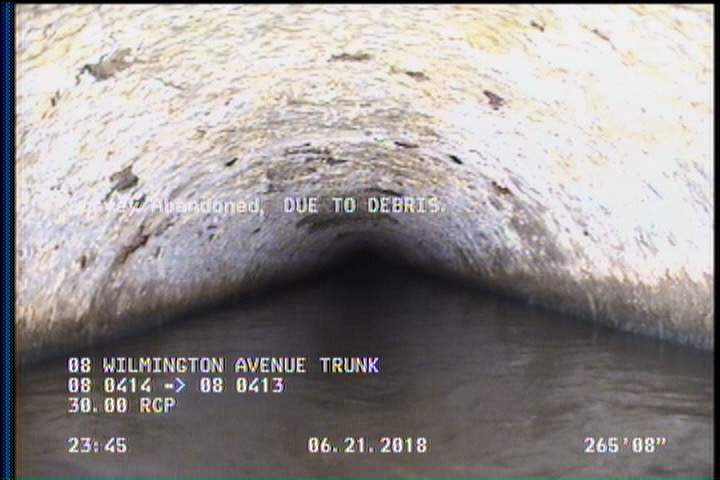 Survey Abandoned - DUE TO DEBRIS.