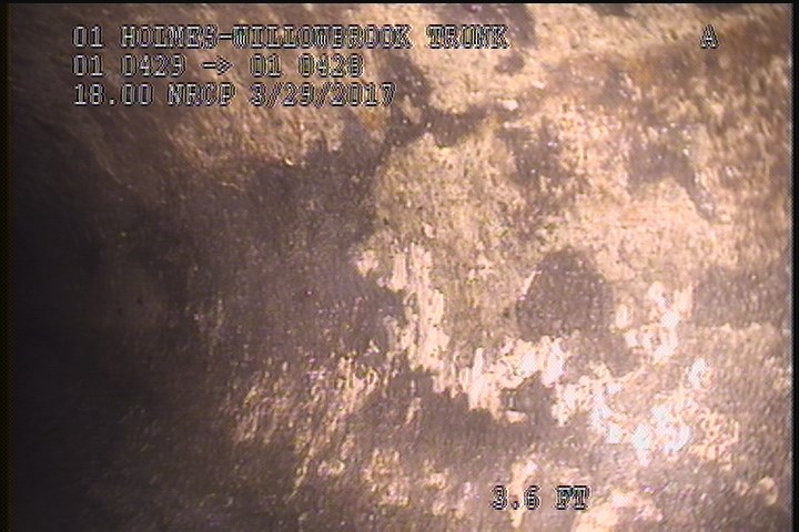 Surface Spalling, from 08 to 04 o'clock, within 8 inches of joint: YES, Start - FLAKING LATINCE COAT