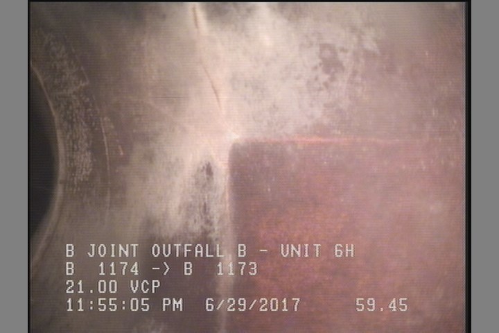 Crack Multiple, from 10 to 02 o'clock, within 8 inches of joint: NO