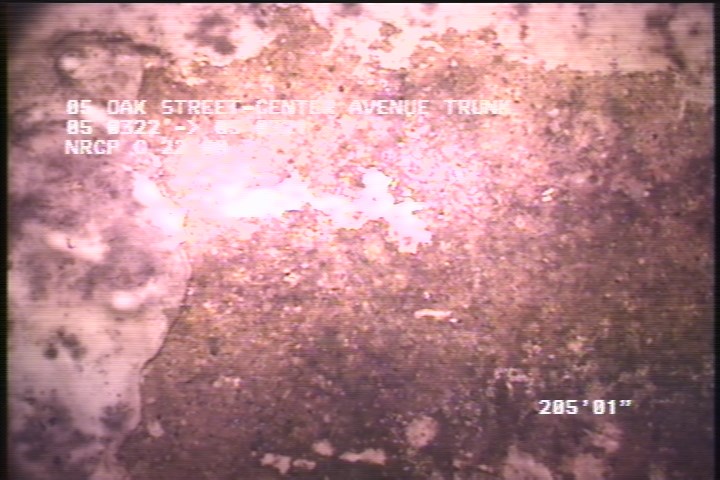 Surface Spalling, from 07 to 05 o'clock, within 8 inches of joint: NO - BLISTERING CONCRETE