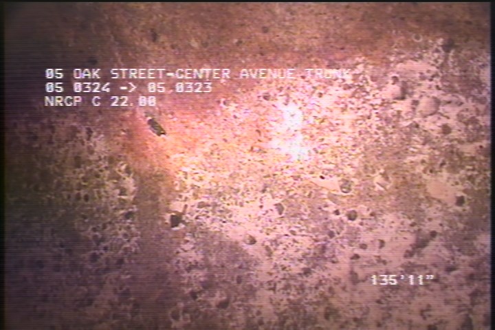Surface Aggregate Projecting, from 07 to 05 o'clock, within 8 inches of joint: YES - SEVERE AGG