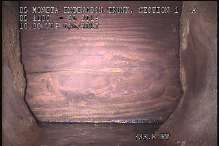 Upstream Manhole, Survey Ends - 5:00AM STOPLOG IN PLACE
