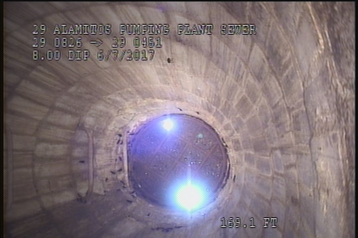 Downstream Manhole, Survey Ends - 01:30 PM