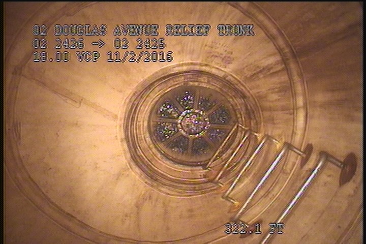 Downstream Manhole, Survey Ends - 12:45PM