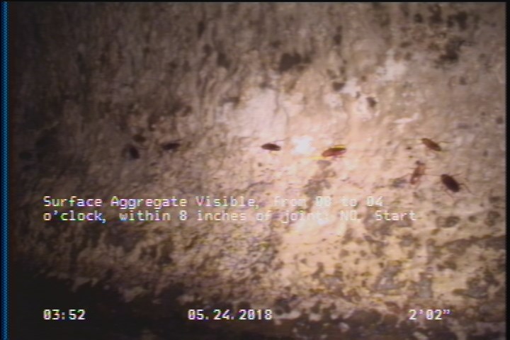 Surface Aggregate Visible, from 08 to 04 o'clock, within 8 inches of joint: NO, Start