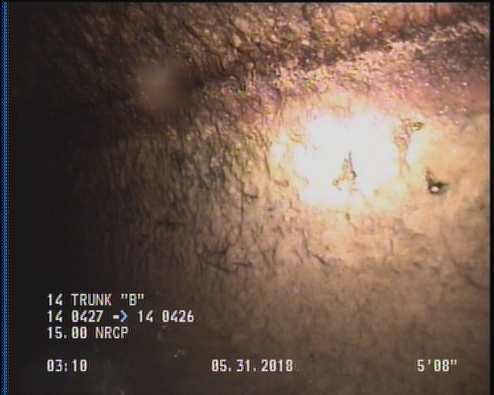 Deposits Attached Grease, 5 %of cross sectional area, from 03 to 09 o'clock, , within 8 inches of joint: YES, Start