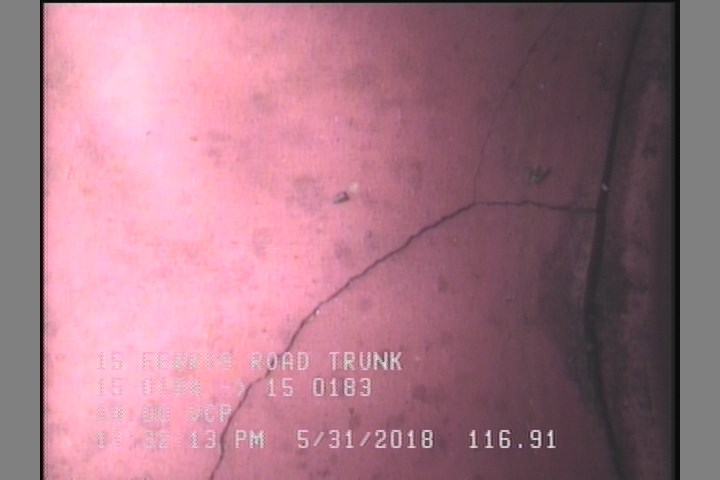 Crack Multiple, from 08 to 04 o'clock, within 8 inches of joint: YES