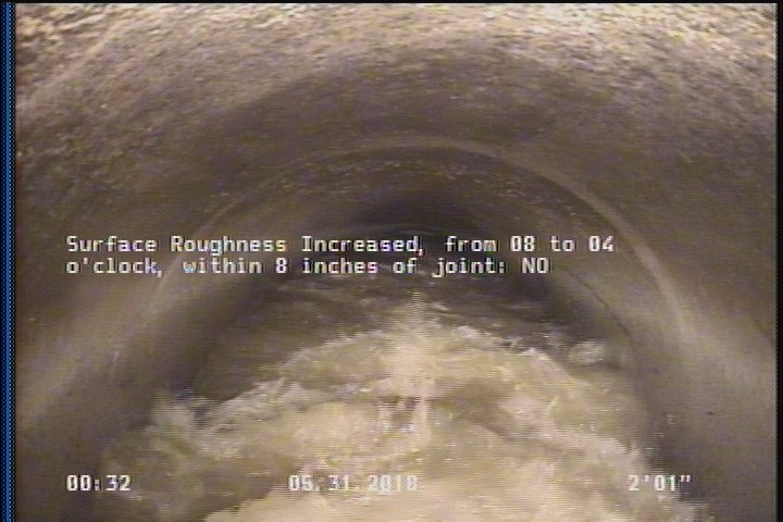 Surface Roughness Increased, from 08 to 04 o'clock, within 8 inches of joint: NO
