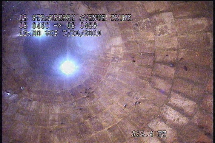 Downstream Manhole, Survey Ends - 10:42 AM
