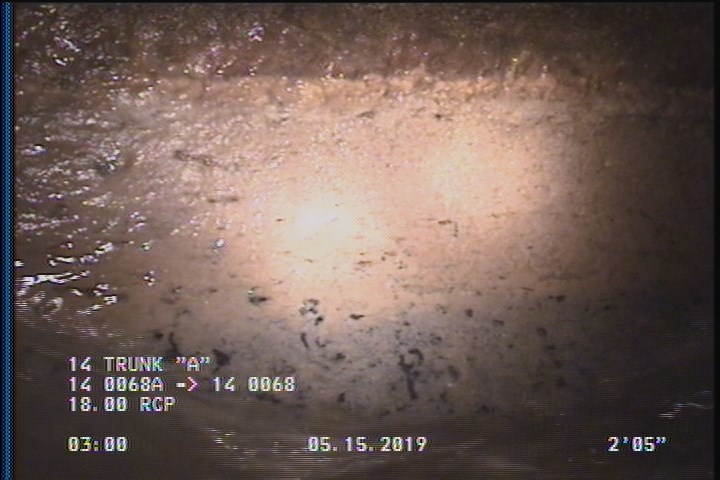 Deposits Attached Grease, 5 %of cross sectional area, from 03 to 09 o'clock, , within 8 inches of joint: YES, Start