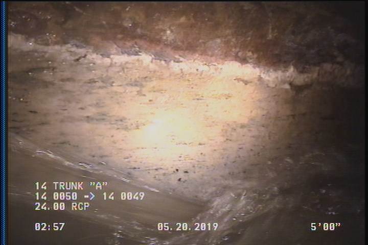 Deposits Attached Grease, 5 %of cross sectional area, from 03 to 09 o'clock, , within 8 inches of joint: YES, Start