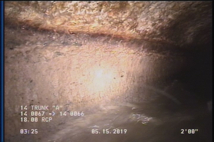 Deposits Attached Grease, 5 %of cross sectional area, from 03 to 09 o'clock, , within 8 inches of joint: YES, Start