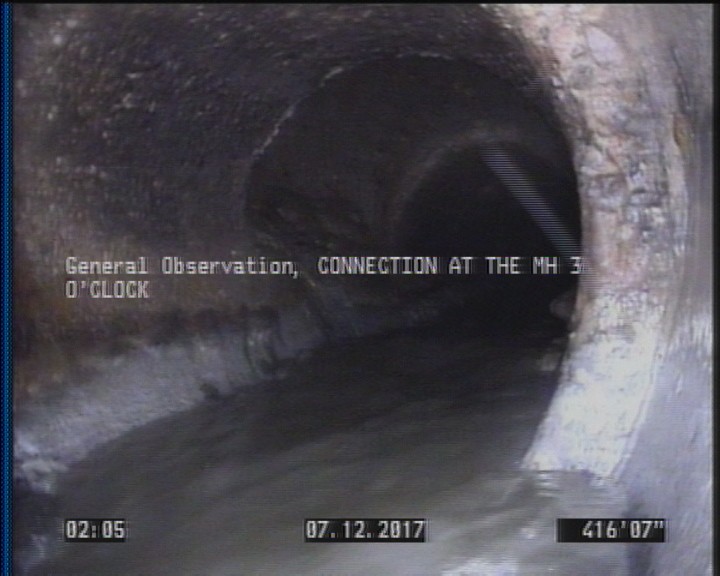 General Observation - CONNECTION AT THE MH 3 O'CLOCK