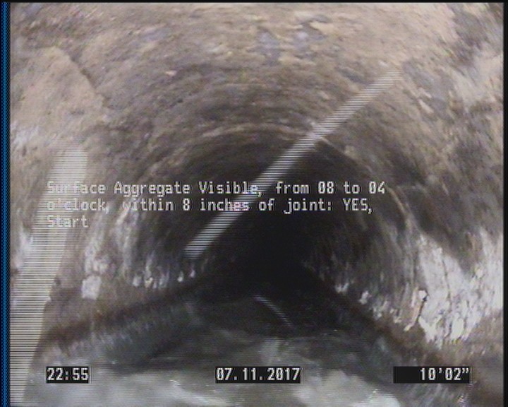 Surface Aggregate Visible, from 08 to 04 o'clock, within 8 inches of joint: YES, Start