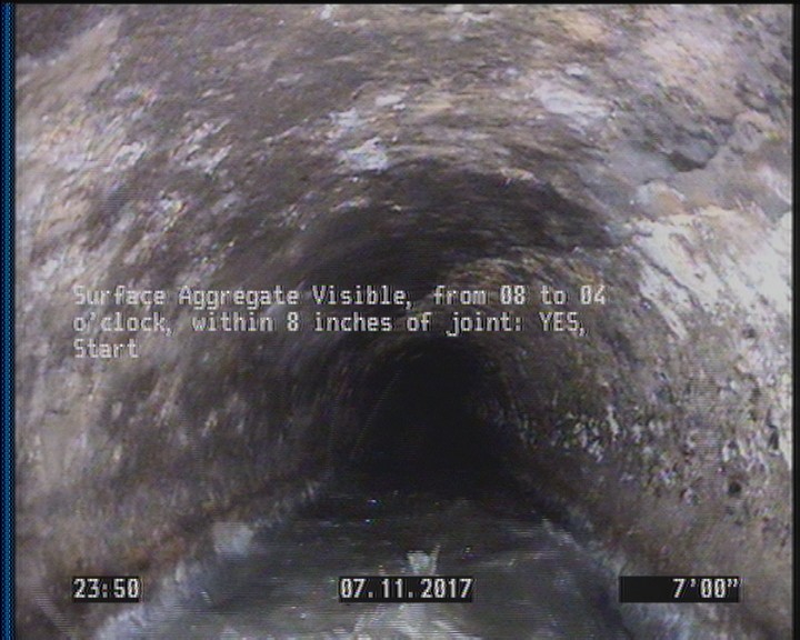 Surface Aggregate Visible, from 08 to 04 o'clock, within 8 inches of joint: YES, Start