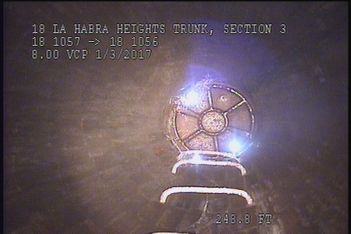 Downstream Manhole, Survey Ends - 11:53AM