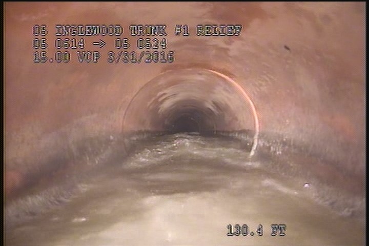 Water Level, Sag in pipe, 50 %of cross sectional area, Start