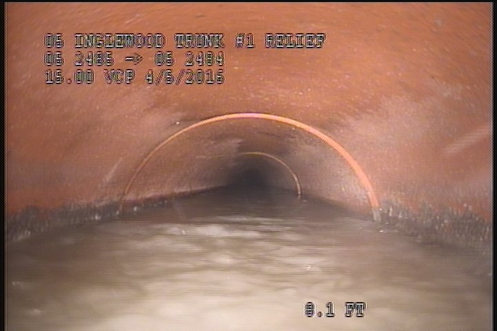 Upstream Manhole, Survey Begins - 10:14 AM