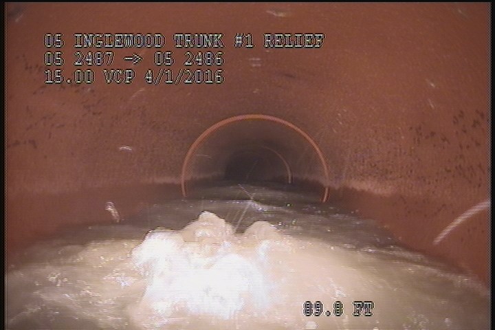 Water Level, Sag in pipe, 45 %of cross sectional area, Start