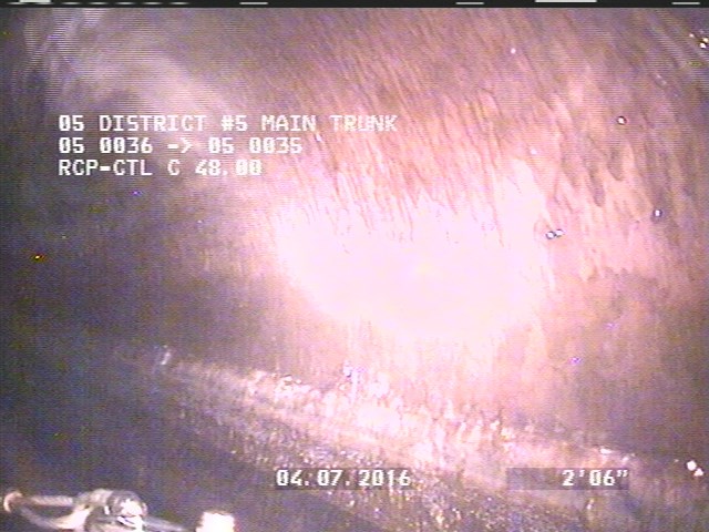 Deposits Attached Grease, 10 %of cross sectional area, from 08 to 04 o'clock, , within 8 inches of joint: YES, Start