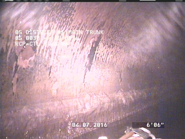 Deposits Attached Grease, 10 %of cross sectional area, from 08 to 04 o'clock, , within 8 inches of joint: YES, Start