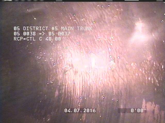 Deposits Attached Grease, 10 %of cross sectional area, from 08 to 04 o'clock, , within 8 inches of joint: YES, Start
