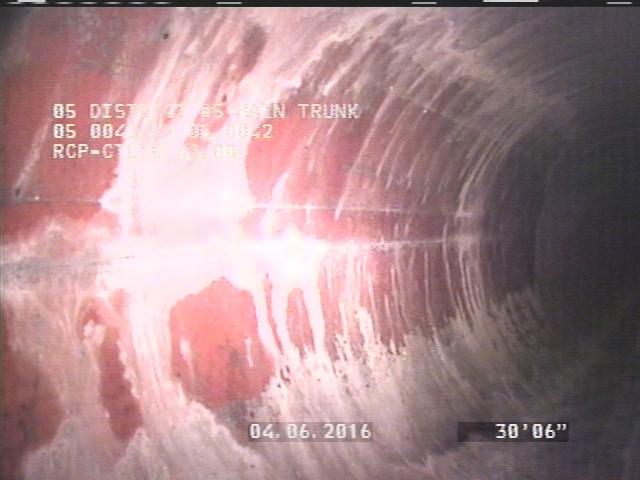 General Observation - WHITE BUILDUP GROWING OVER PIPE