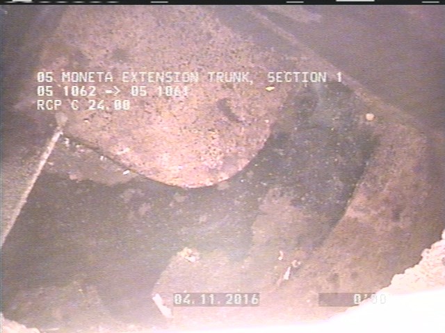 Water Level, 100 %of cross sectional area - STOPLOG IN PLACE