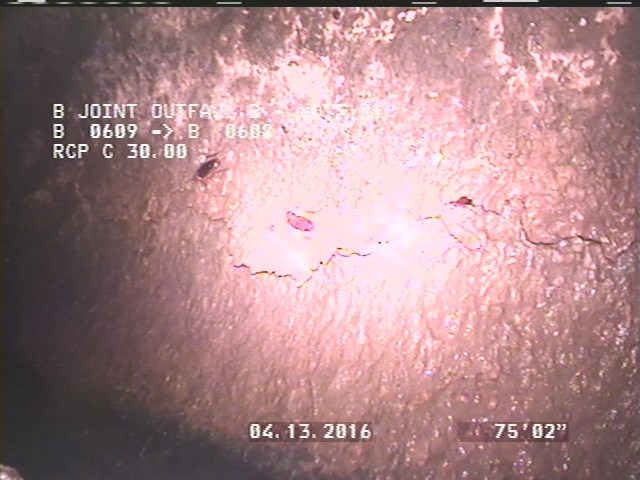 Surface Spalling, from 02 to 04 o'clock, within 8 inches of joint: NO - PEELING LAITANCE COAT